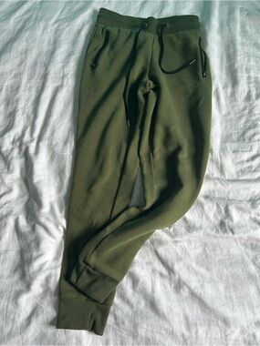 Kids Olive Green Jogger Sweatpants with Drawstring